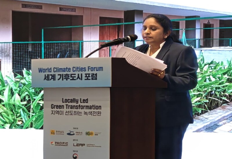 നഗരങ്ങളുടെ സുസ്ഥിര വികസനത്തിന് പ്രാദേശികമായ ഹരിത പരിവർത്തനം അനിവാര്യം : അഡ്വ.വി.കെ.മിനിമോൾ